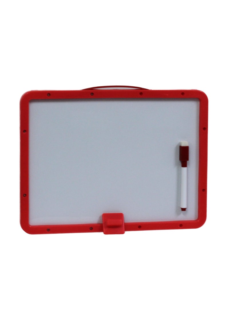 Writing and drawing board with Magnetic Arabic Letters 26Cm x 19cm Red Color  - Image 3