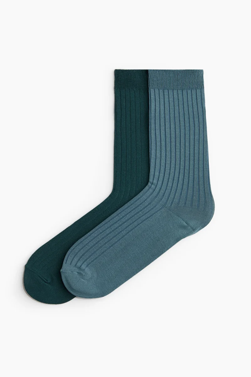 2-pack bamboo viscose-blend socks