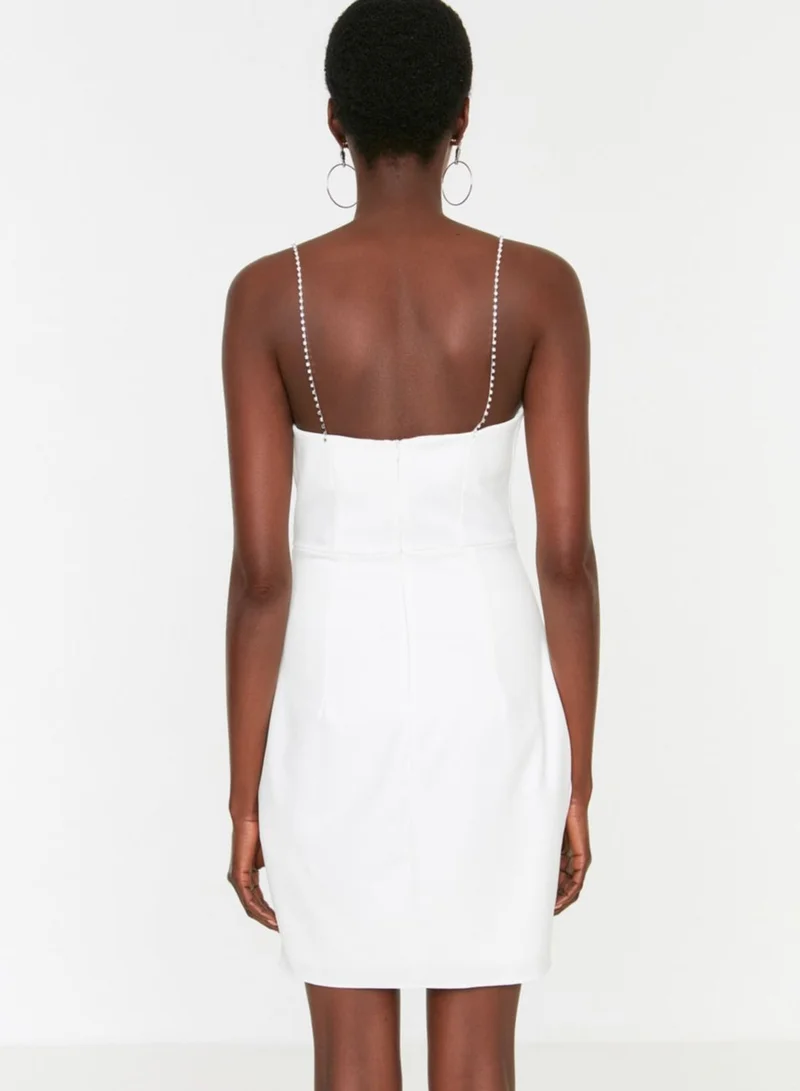 trendyol Strappy Button Detail Dress