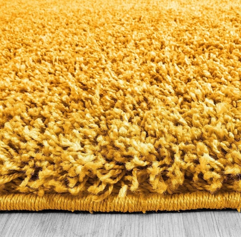 FRESH FROM LOOM Royal Heritage Edition Large 60 x 84 Inch Carpets for Home,Premium Shaggy Fur Rug Runner,Anti-Skid Bedroom Carpet,Premium Carpets for Living Area Office Sofa Room(5x7 feet),Yellow - Image 2
