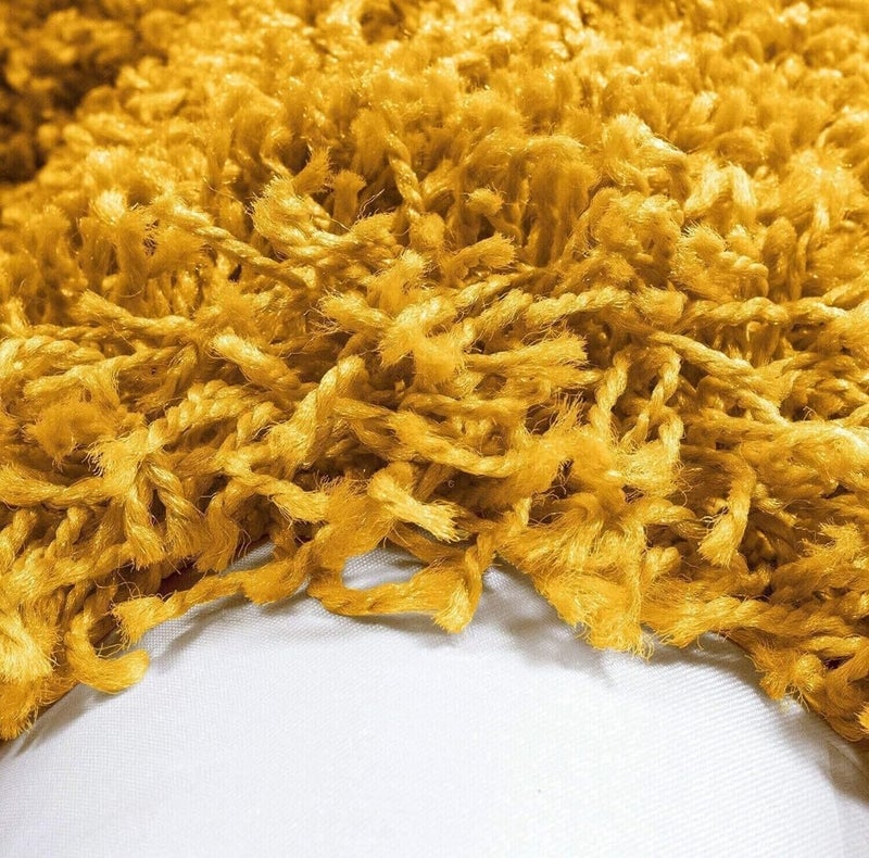 FRESH FROM LOOM Royal Heritage Edition Large 60 x 84 Inch Carpets for Home,Premium Shaggy Fur Rug Runner,Anti-Skid Bedroom Carpet,Premium Carpets for Living Area Office Sofa Room(5x7 feet),Yellow - Image 5