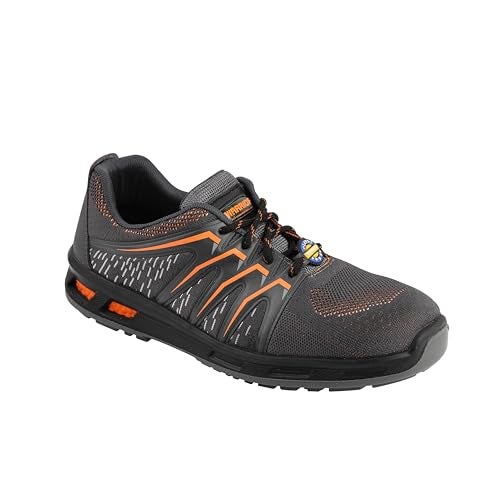 Liberty Warrior 3004-28 Safety Shoes for Men, Genuine Leather, Light Weight, Fibre Glass Toe, Industrial shoes for Men, Orange, Size-7UK - Image 4
