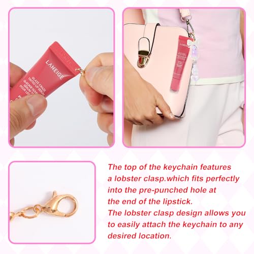 Limpskys Keychain Cap for Summer Fridays Lip Balm 0.5 oz – Lid with Key Ring & Charm, Fits Topicals 0.5 oz & e.l.f. Glow Reviver 0.52 oz Tubes – Lip Gloss Keychain (Lip Balm Not Included) - Image 4