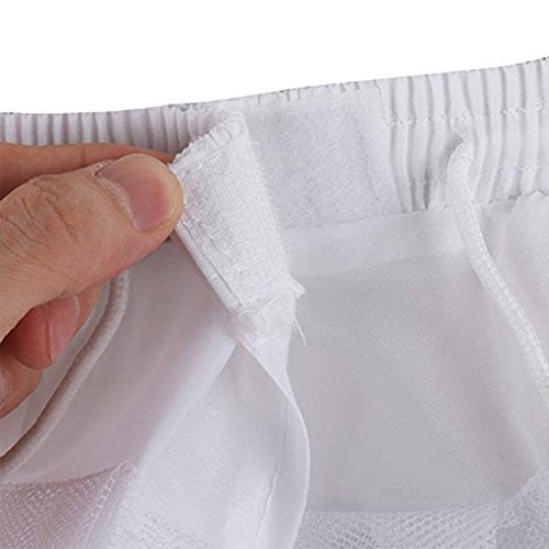 Kumeng Girl’s Hoopless Petticoat Crinoline with 3 Layers, Wedding Flower Girl Slip Underskirt for Kids (White) - Image 5