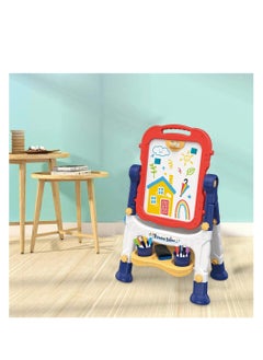 Cordova Double-Sided Magnetic Dry Erase and Chalk Board with Adjustable Stand for Toddlers  - Image 4