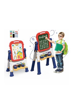 Cordova Double-Sided Magnetic Dry Erase and Chalk Board with Adjustable Stand for Toddlers  - Image 2