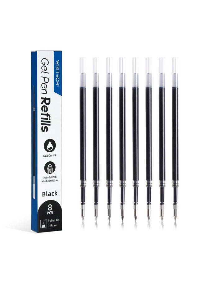 Liquid Gel Pen Refills: Fine Point 0.5Mm Black Ink Twin-Ball Nib Refill Multi-Compatible With Retractable Click Pens Quick Dry Smooth No Smear Smudge For Writing Sketching & Taking Notes 8Ct - pzsku/Z43C34592E629E0DDD8BEZ/45/_/1731926100/27db780a-1517-465f-9260-41e7b78700b2