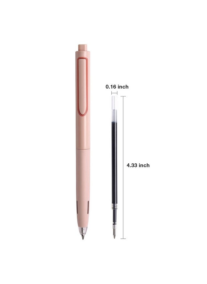 WRITECH Liquid Gel Pen Refills: Fine Point 0.5Mm Black Ink Twin-Ball Nib Refill Multi-Compatible With Retractable Click Pens Quick Dry Smooth No Smear Smudge For Writing Sketching & Taking Notes 8Ct  - Image 4