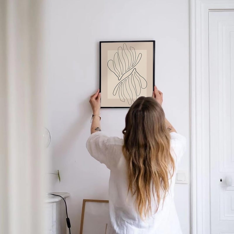 LIYAOLI Boho Wall Art Prints Flower Abstract Wall Art, Line Art Wall Decor Minimalist Wall Art Boho Wall Decor, Boho Prints for Bedroom Wall Decor 8''x10'' Set of 6 Unframed Art Prints - Image 2