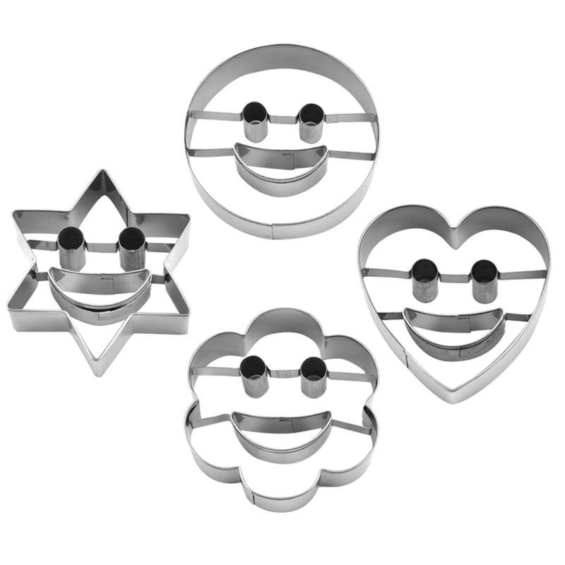 4Pcs Stainless Steel Cookie Cutters Set Funny Animal Shapes For Baking DIY - Image 2