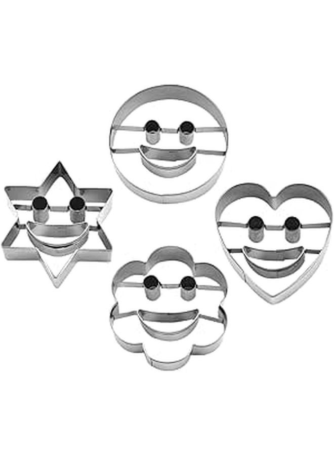 4Pcs Stainless Steel Cookie Cutters Set Funny Animal Shapes For Baking DIY - Image 1