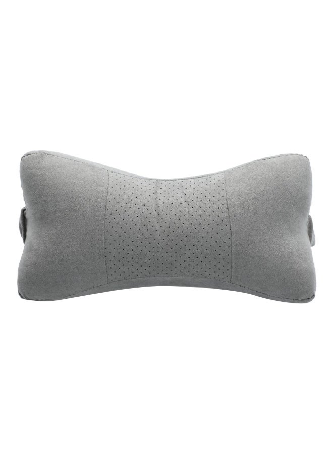 WAGAN Microsuede Latex Foam Neck Pillow Grey 28 x 12 x 15 cm 2532 - Image 1