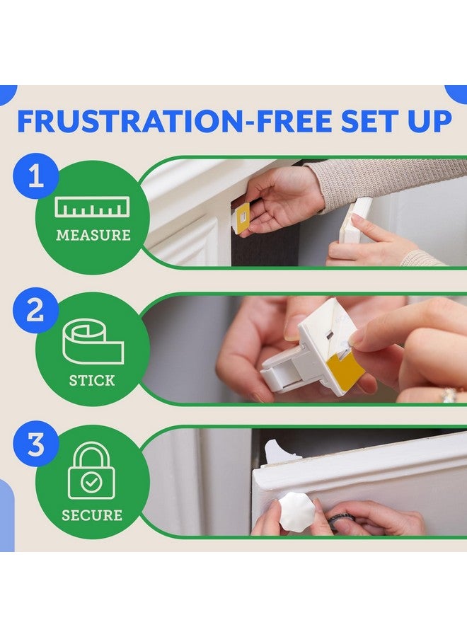 Eco-Baby Eco Baby Magnetic Cabinet Locks for Babies - Magnetic Baby Proofing Cabinet Locks, Child Locks for Cabinets Drawers Doors for Back to School - Easy Installation No Tools Required (12 Pack and 2 Keys) - Image 4