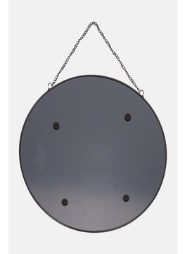 Muy Mucho Round Shape Wall Mirror, Black  - Image 2