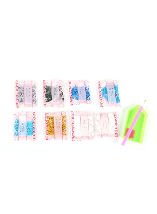 إسكدنيا لوحة فنية بألماس دائري خماسي الأبعاد يمكنك صنعها بنفسك متعدد الألوان 20x30سم - Image 4