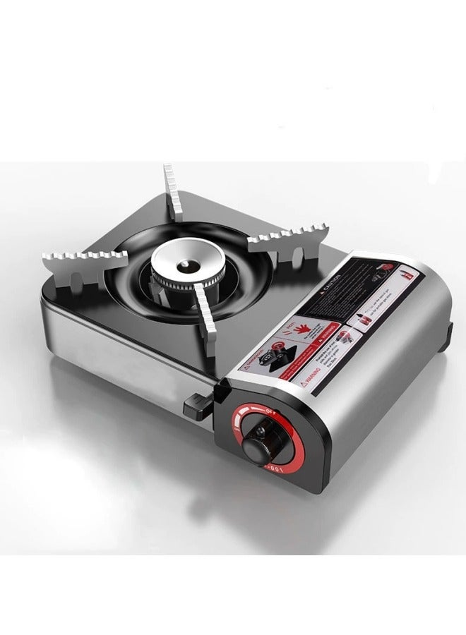 موقد الغاز المحمول مع علبة، موقد بوتان، موقد المخيم أحادي الحرق للمطبخ المنزلي، التخييم، النزهات، التنزه - Image 1