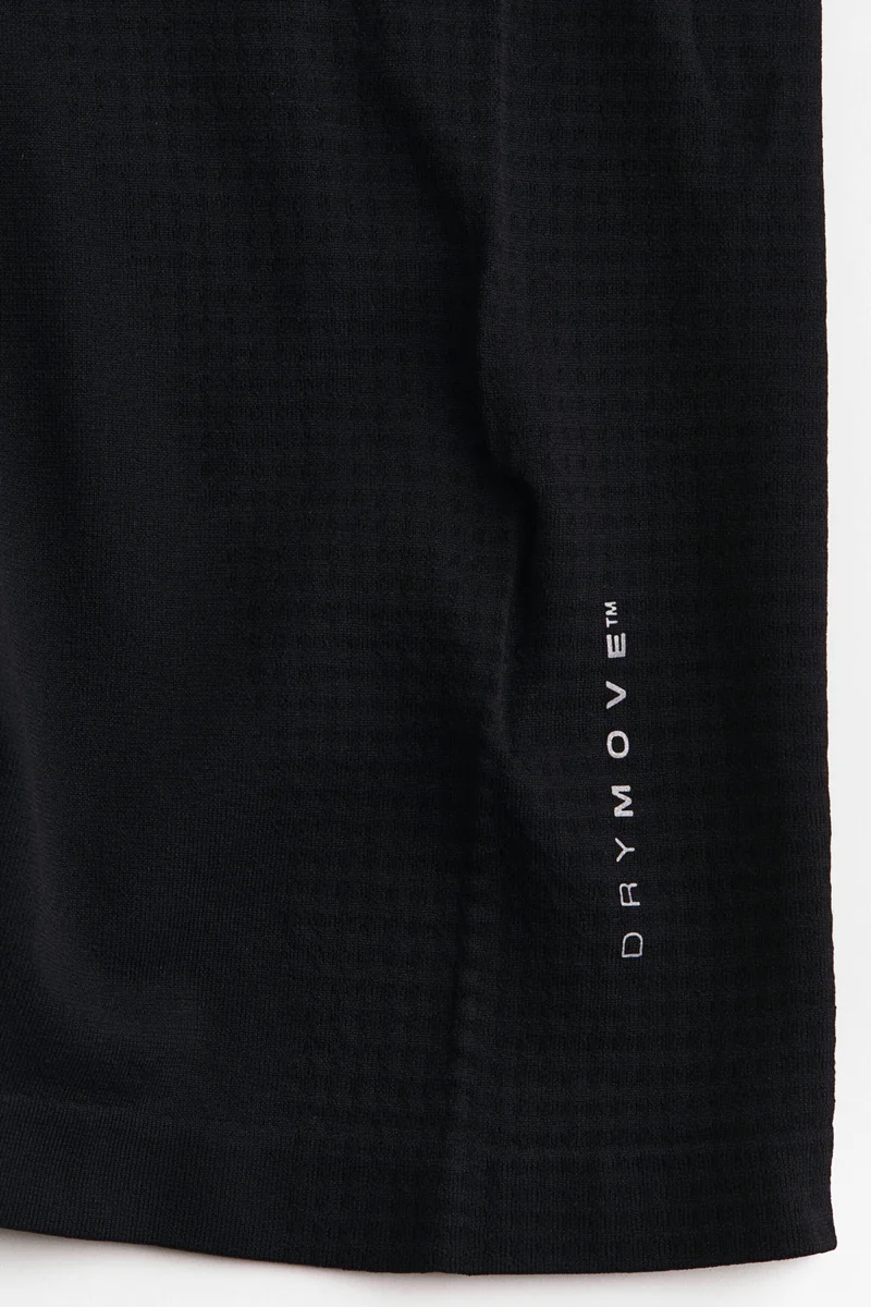 H&M  Muscle Fit Zip top sports top with DryMove™ for Men | Best Price UAE