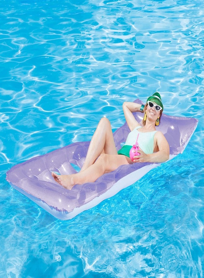 Funsicle 6 ft Cool Sunbather Inflatable Water Lounge Mat with Comfortable Headrest - Image 2