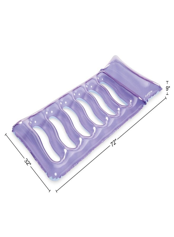 Funsicle 6 ft Cool Sunbather Inflatable Water Lounge Mat with Comfortable Headrest - Image 5