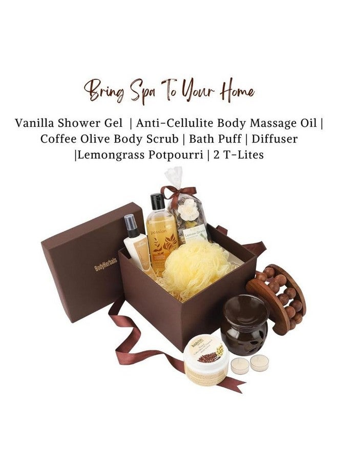 BodyHerbals Anti Cellulite Coffee Skin Care Gift Set For Women And Men| Bath And Body Care Kit | Gift Box Hamper For Couple| 7 Pcs| Luxury Gift For Birthdays, Anniversaries, Christmas And Special Celebrations| 100 % Vegan - Image 2
