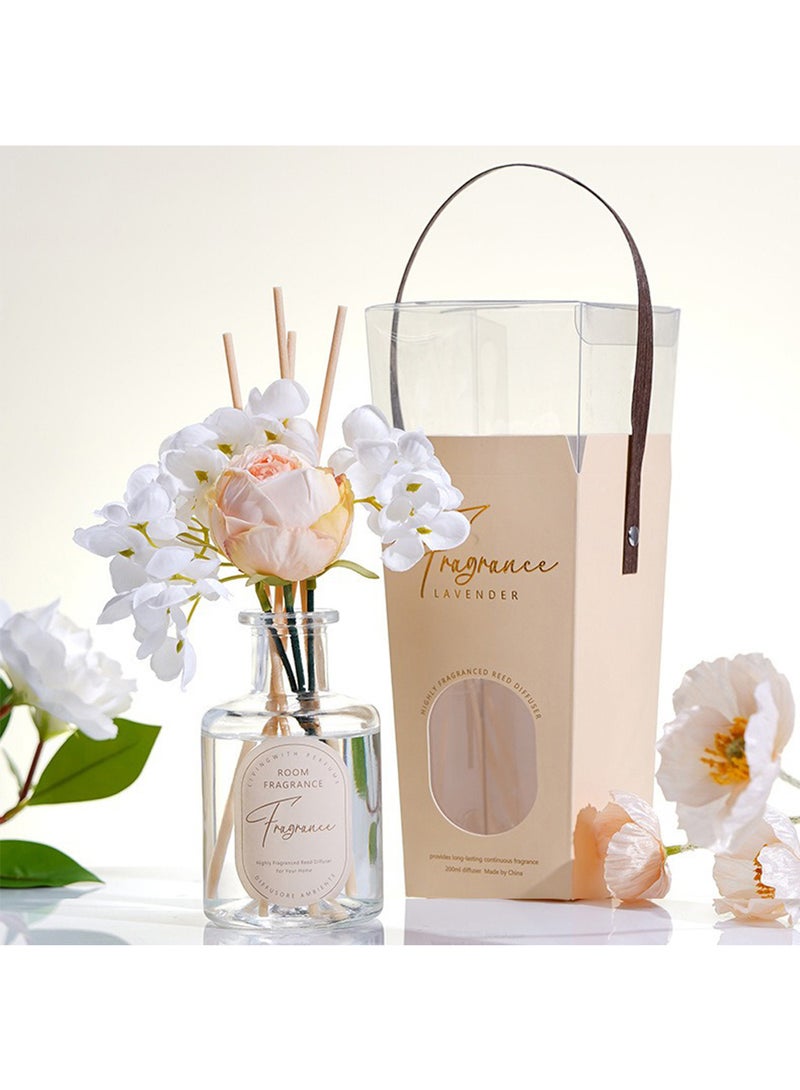 معطر جو منزلي برائحة الزهور الاصطناعية مع 4 أعواد قصب، مناسب لديكور المنزل والحمام، 200 مل (غاردينيا ندى الصباح) - Image 4