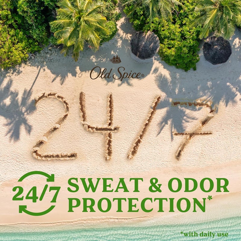 Old Spice Antiperspirant and Deodorant for Men, Fiji Coconut & Tropical Wood Scent, Twin Pack 2.6 Oz - Image 4