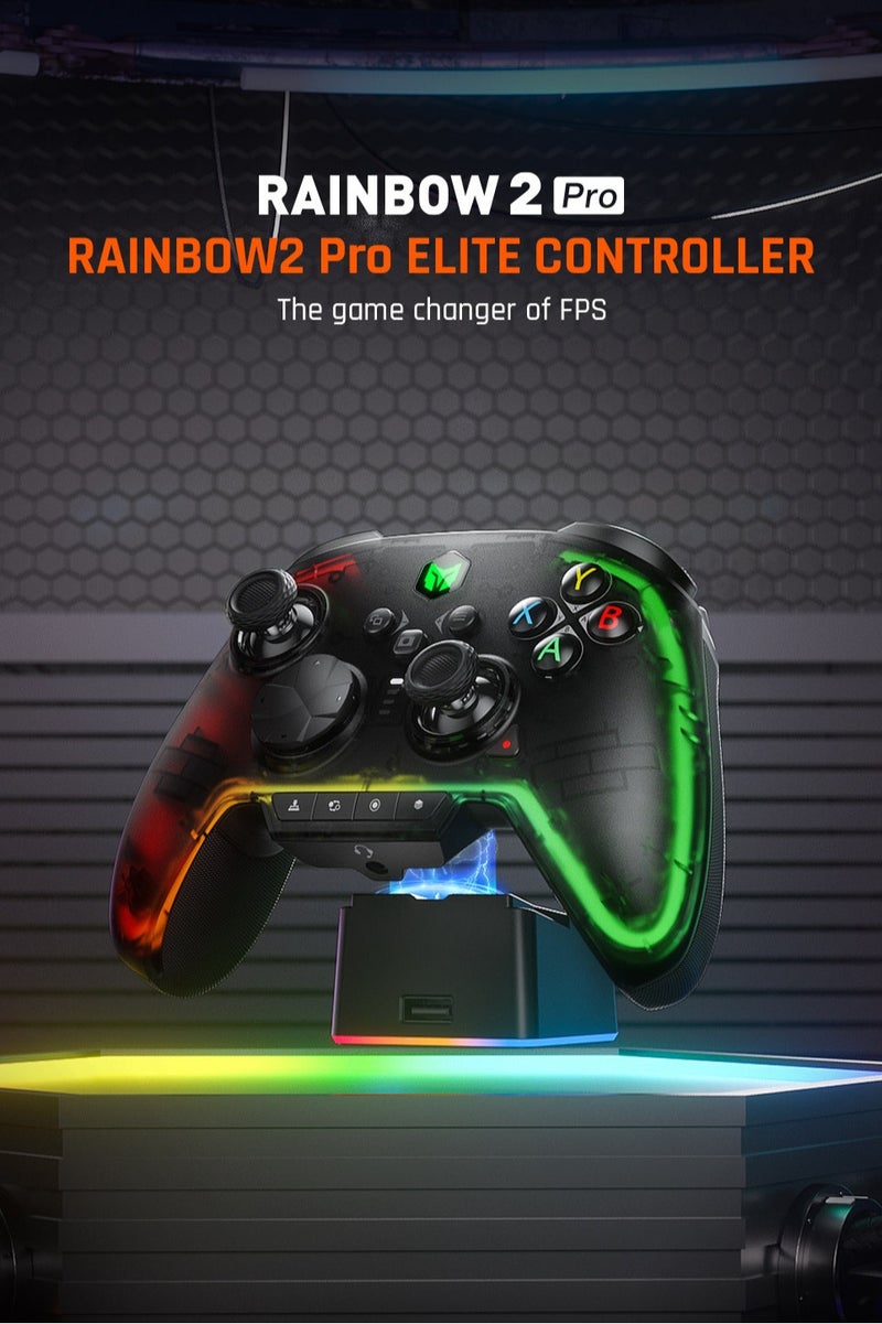 BIGBIG WON BIGBIGWON Rainbow2 Pro Elite Gaming Controller Bluetooth Wireless Connect Gamepad For PC/Nintendo Switch/Android/iOS Mobile Phone (Package Edition) - Image 2