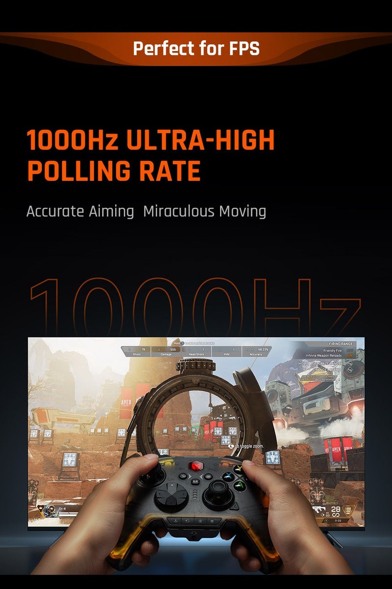 BIGBIG WON BIGBIGWON Rainbow2 Pro Elite Gaming Controller Bluetooth Wireless Connect Gamepad For PC/Nintendo Switch/Android/iOS Mobile Phone (Package Edition) - Image 3