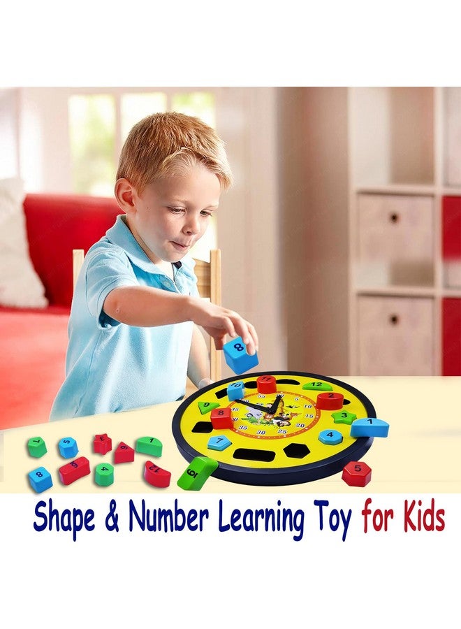 FunBlast FunBlast Learning Clock for Kids, Clock Puzzle Toy, Time Learning Jigsaw Puzzle for Toddlers, Shape & Number Learning Toy for Kids, Learning Clock Toys for 2, 3, 4+ Years Old Boys, Girls - Multicolor  - Image 5