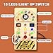Joyreal Toddler Busy Board Wooden Montessori Busy Board Sensory Board with LED Light Switch Sensory Toys Baby Fidget Board Travel Toys for Toddler - Image 3