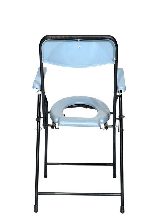 SMARTCARE Durable Aluminium & Mild Steel Folding Commode Chair - Lightweight, Portable, and Pot-Free Design for Homecare and Mobility Assistance - Image 2