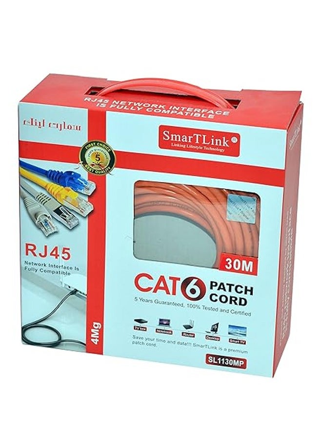 SmarTLink CAT6 Super High Quality Extension Wire Cable, 30M  - Image 4