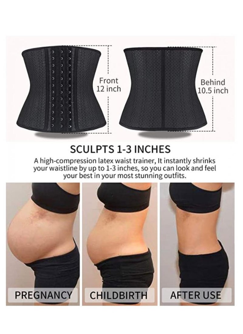 Alissa Waist Trainer for Women Latex Underbust Waist Corsets Cincher Hourglass Body Shaper 4 Hooks XXL  - Image 5