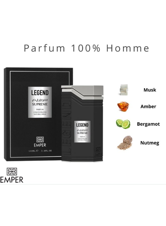 امبر ليجند سوبريم للرجال او دي بارفان 100 مل - Image 3