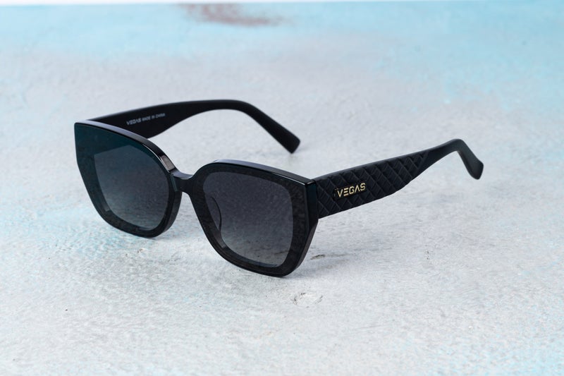 VEGAS Full Rim Cat Eye Women Grey  Sunglasses VG8601 C1 - Image 1