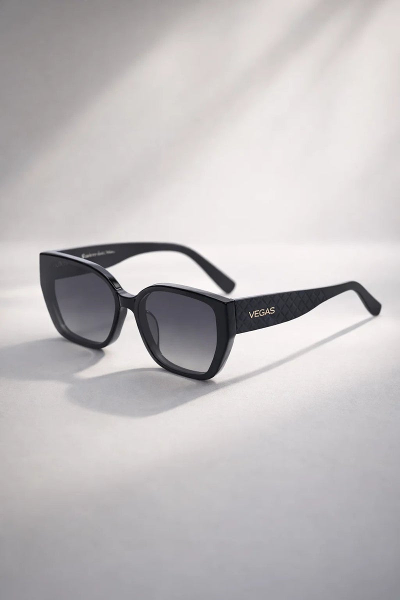 VEGAS Full Rim Cat Eye Women Grey  Sunglasses VG8601 C1 - Image 4