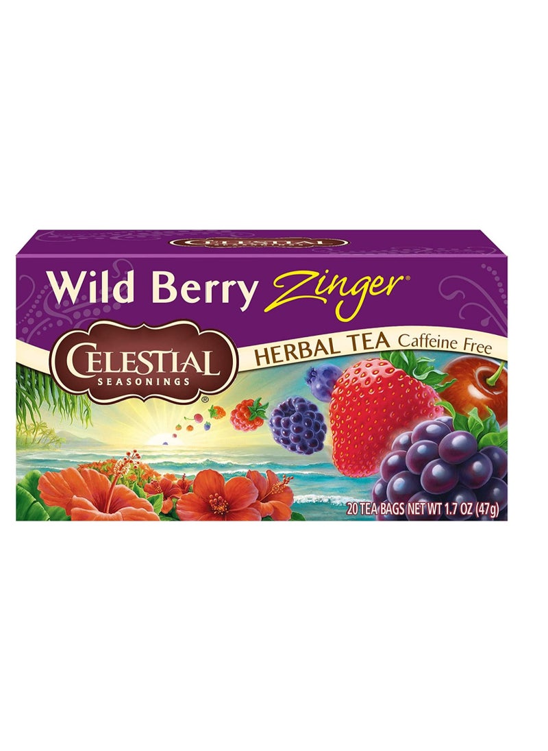 CELESTIAL SEASONINGS green tea contains many herbs with a delicious flavour 