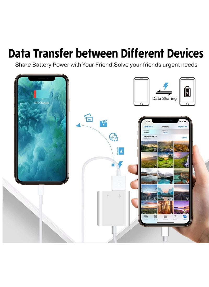 ELTRAZONE iPhone iPad, iPad to USB Adapter Plug and Play Support Card Reader  - Image 4