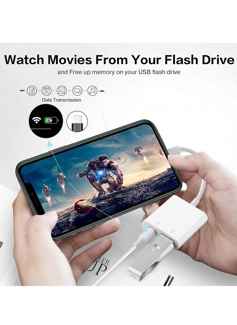 ELTRAZONE iPhone iPad, iPad to USB Adapter Plug and Play Support Card Reader  - Image 3