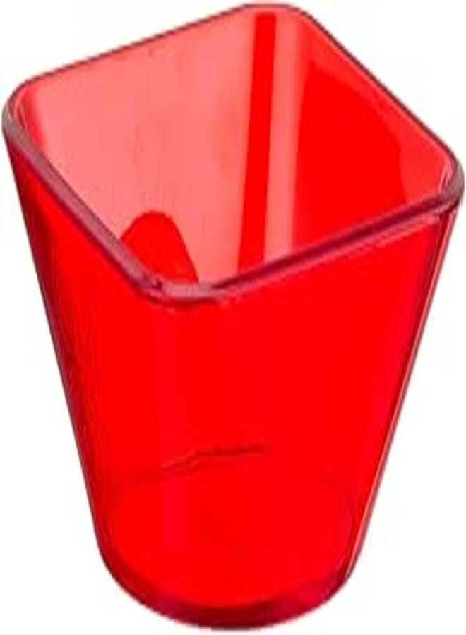 Renga squared plastic nuts platter red - made in turkey