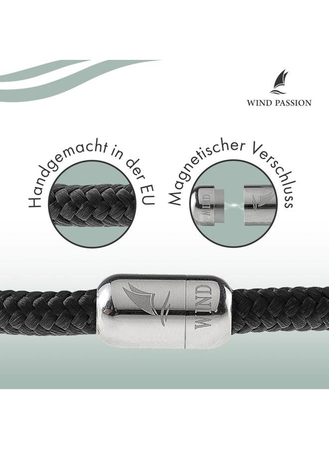 Wind Passion Paracord Mens Bracelet - Bracelet for Women - Rope Bracelet String With Magnetic Clasp - Wrist Surfer Bracelet - Handmade Surfer Magnetic Bracelets - Sturdy & Waterproof - Image 2
