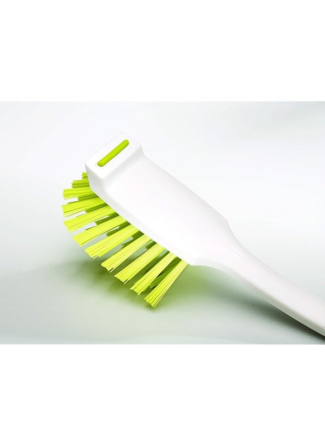 Joseph Joseph Edge Dish Brush With Handle And Integrated Sink Rest Grey  - Image 3