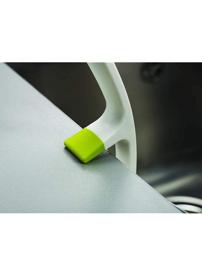 Joseph Joseph Edge Dish Brush With Handle And Integrated Sink Rest Grey  - Image 4
