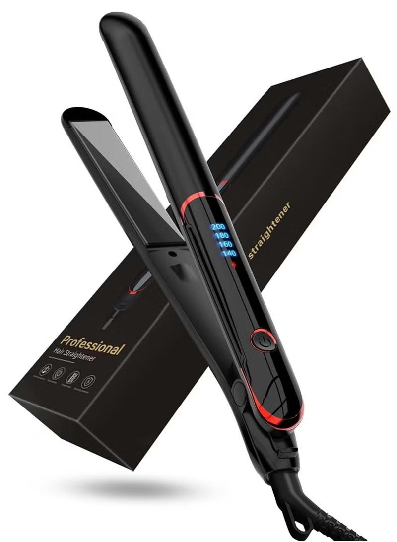 Ceramic Hair Straightener, 2 in 1 Hair Straighteners and Curlers with Ceramic Coating for Smooth Glide, 15 Second Heat up, Up to 200°C, Lasting Results for Curl/Wave/Straighten Hair - Image 1
