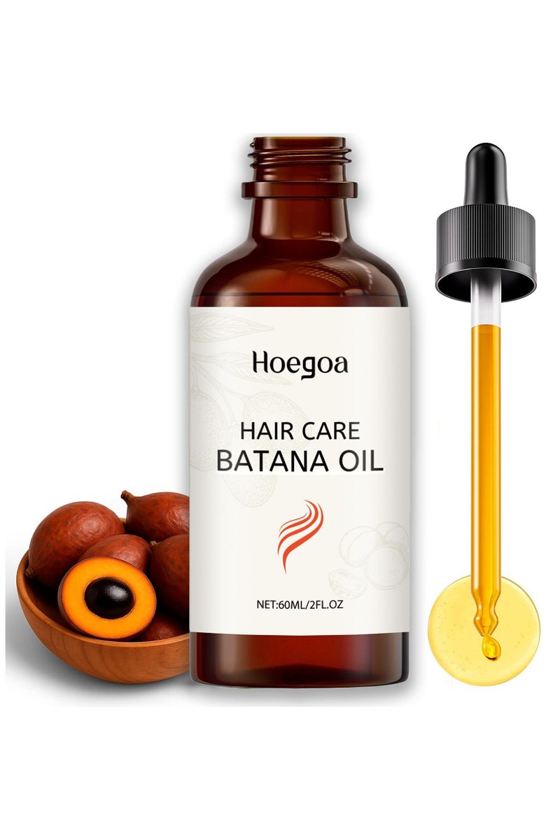 HOEGOA Raw Batana Oil for Hair Growth Organic, Essential Oil For Strengthens Hair, Reduce Hairs Loss and Improve Scalp Health for Men and Women, 60ml/2fl oz - Image 2