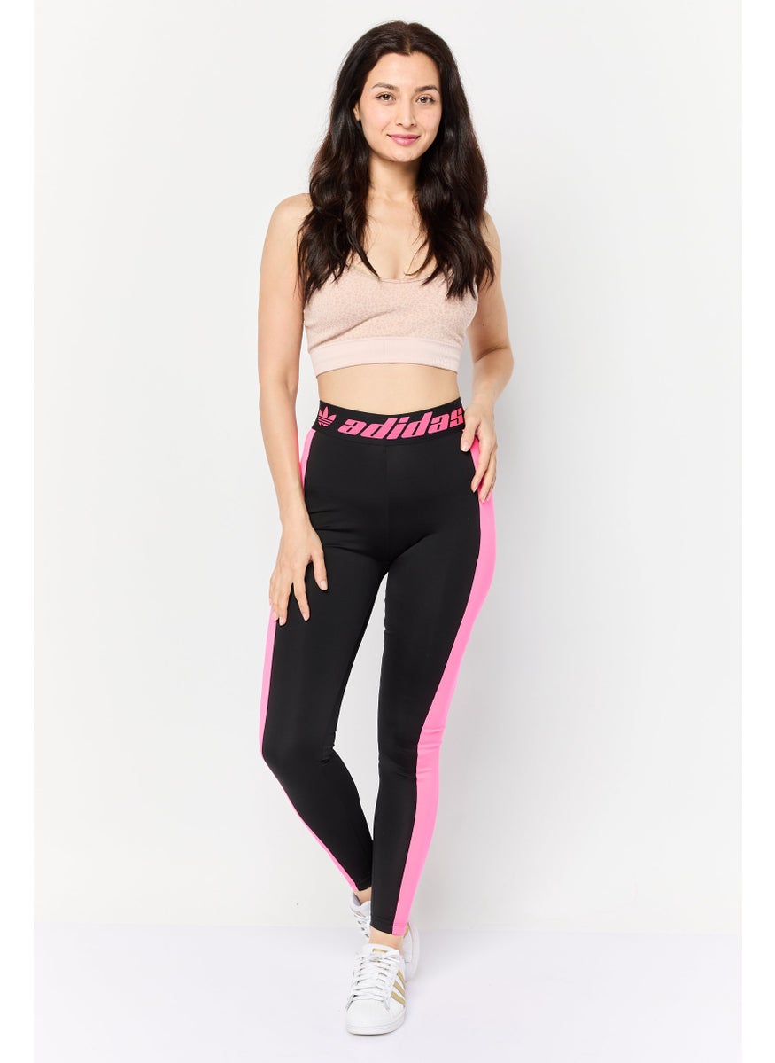 Adidas - Women Sportswear Fit Brand Logo Training Tights, Black - Image 1