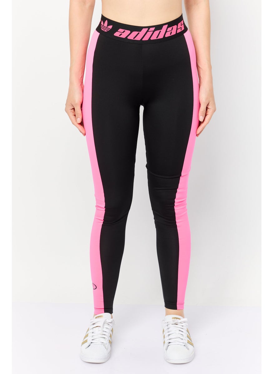 Adidas - Women Sportswear Fit Brand Logo Training Tights, Black - Image 1