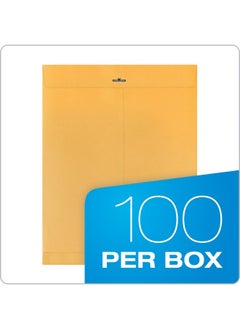Quality Park 12 X 151/2 Clasp Envelopes Clasp And Gummed Closures For Oversized Papers Drawings Or Posters 32 Lb Kraft Paper 100/Box (Qua37810)  - Image 4