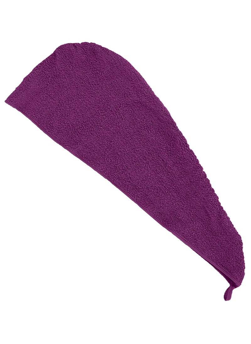 Siesta Zen - Premium Quality 100% Pure Combed Cotton Soft Hair Towels, Easy Button use to hold for Women & Kids with Wet, Curly, Long, or Thick Hair, Anti frizz, Quick Dry Towel Turban, Super Ultra-Absorbent - Image 1