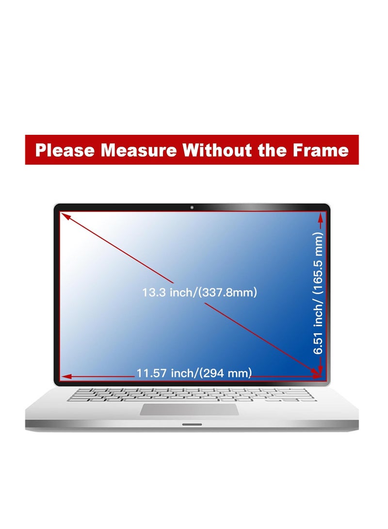 1Pc 13.3 Inch 16:9 Aspect Ratio Anti Blue Light Screen Protector, Reduce Eye Strain Matte Anti Glare Computer Screen Cover, Blue Light Blocking Screen Protector for HP/Lenovo/Dell/Acer/Asus/Samsung/Envy  - Image 2